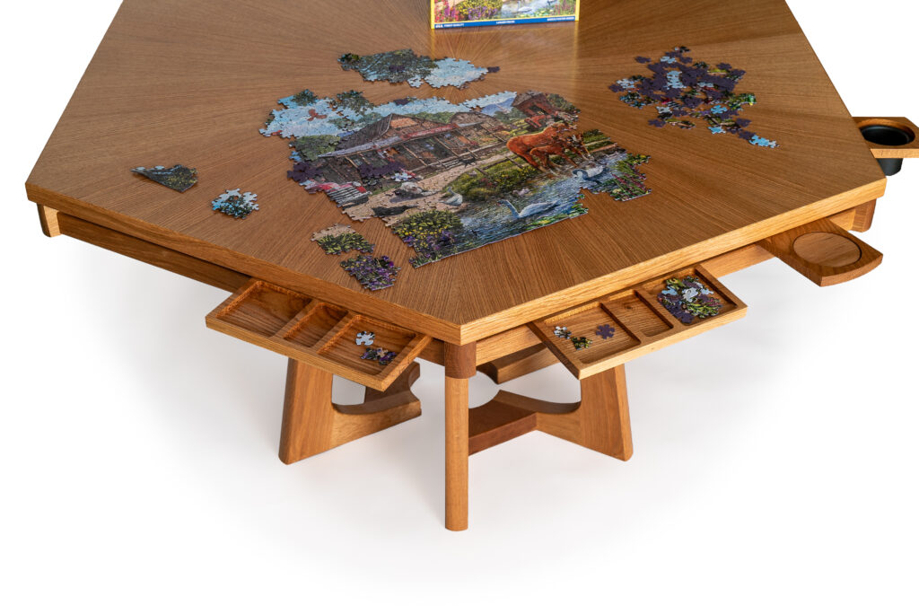Peercium Game Table is perfect for puzzles and other games.