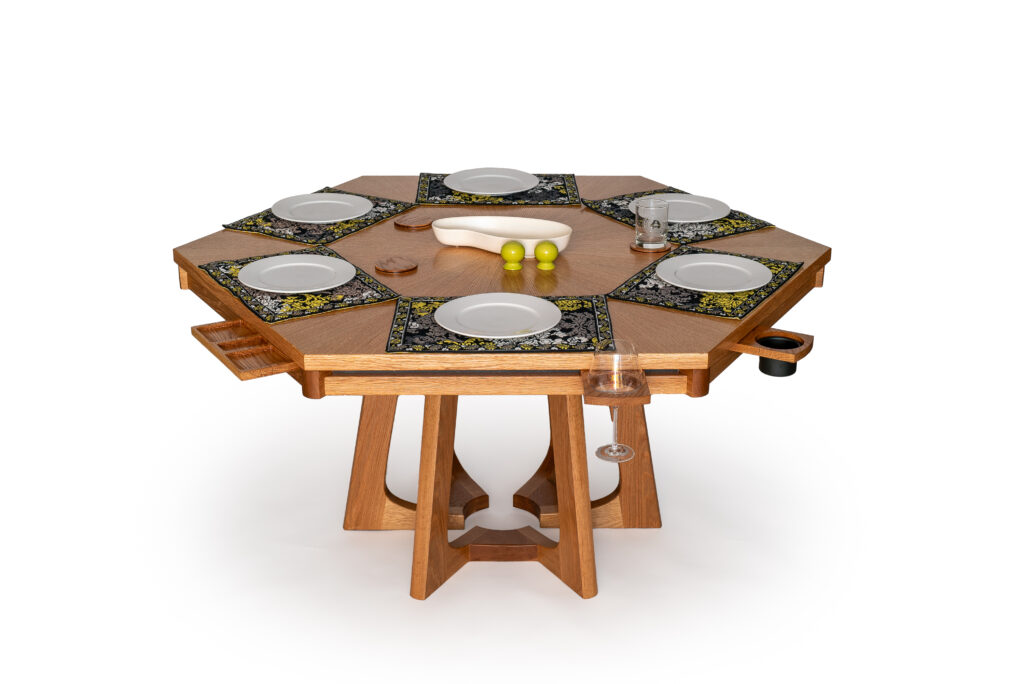 The Peercium Table is also perfect for dinner parties.